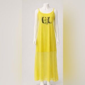 Yellow Sleeveless Maxi Dress - Women